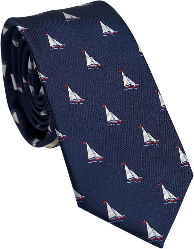 ZENXUS Theme Ties for Men, Sports, Animals, Holidays, Unique Designed and Woven Patterns - Image 1